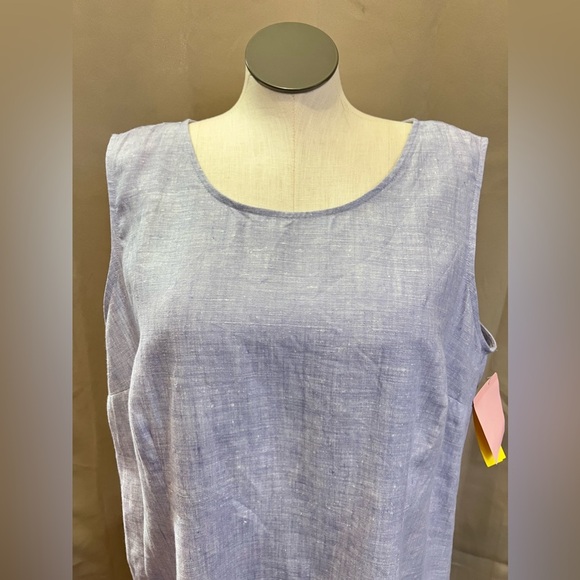 New Carol Anderson II Blue Linen Dress - Picture 2 of 7